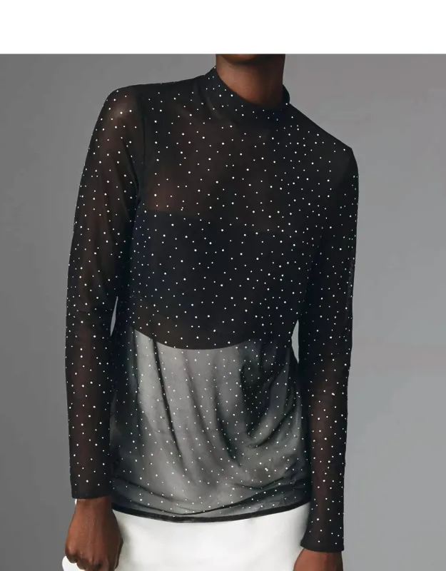 Starlight Long-sleeve Sheer Tunic
