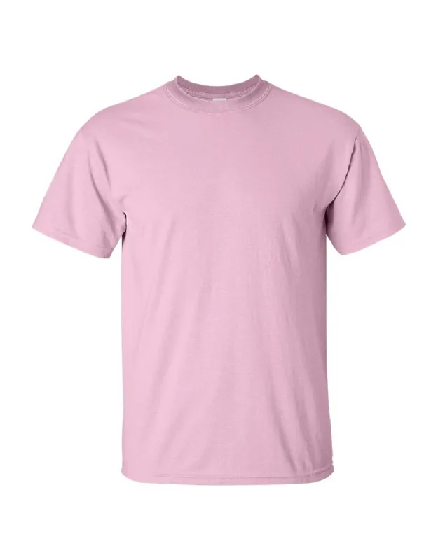 Gildan Ultra Cotton Short Sleeve T-shirt With Seamless Double-needle Collar And Tubular Construction