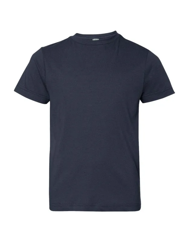 Youth Fine Jersey Tee, 100% Combed Ringspun Cotton
