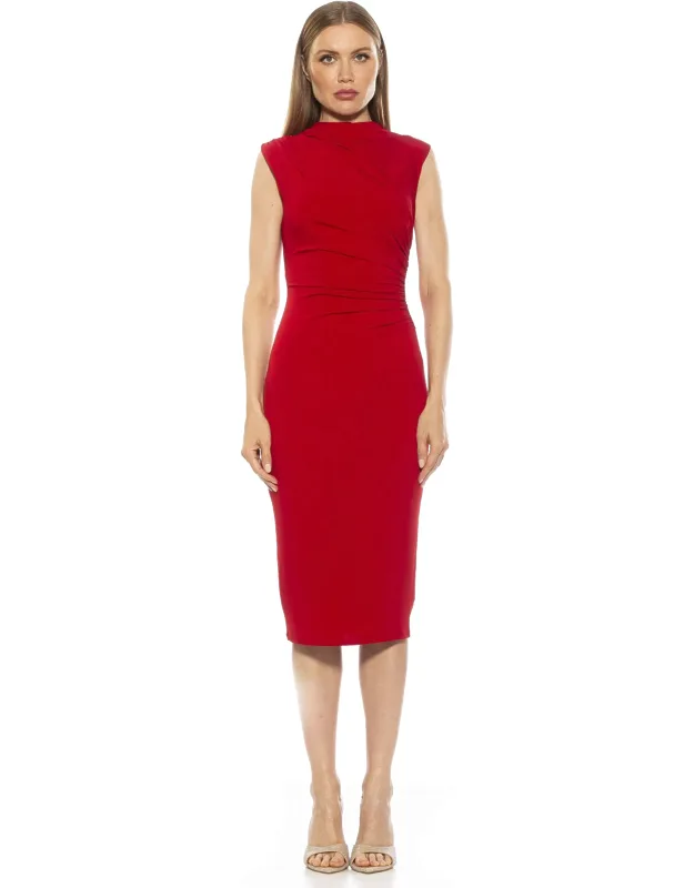 Janice Dress Mockneck Bodycon Cocktail Dress