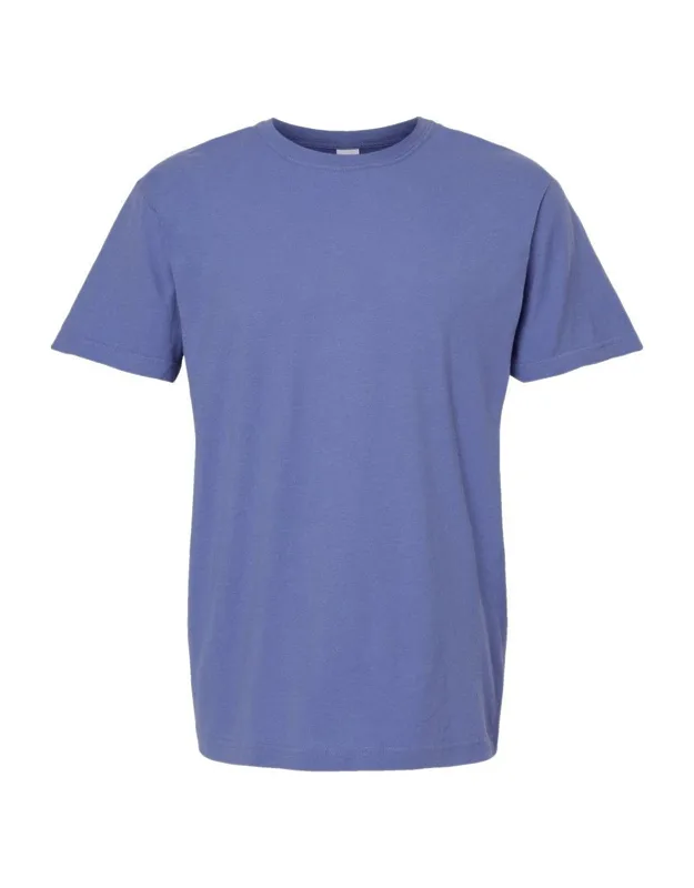 Vintage Garment-dyed T-shirt 100% Ringspun Cotton, Softer Fabric