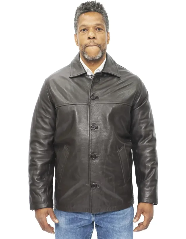 Cowhide Leather Box Jacket
