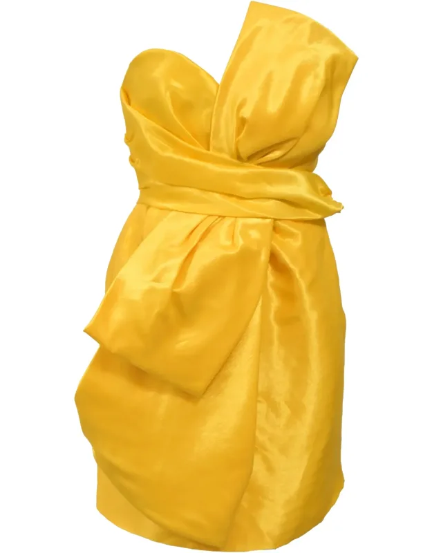 Couture Mini Bow Detail Dress