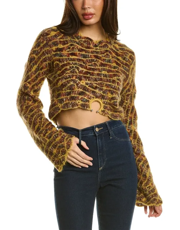 Skye Crochet Mohair & Wool-blend Sweater