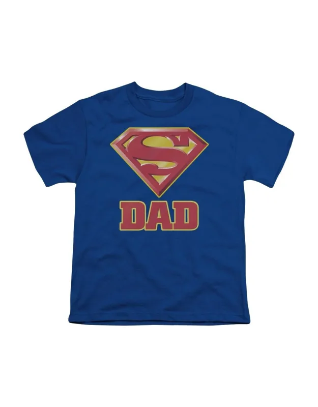 Superman Super Dad Short Sleeve Tee - Stylish Everyday Wear, 100% Cotton