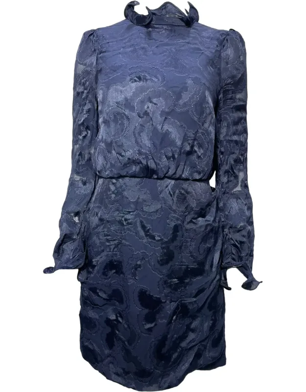 Rina B Mini Ruffled Neck Dress