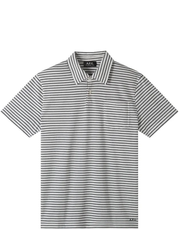 _polo Shirt With Pocket And Loose Fit_