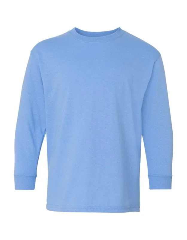 Gildan Heavy Cotton Long Sleeve T-shirt - Midweight Fabric, Classic Fit