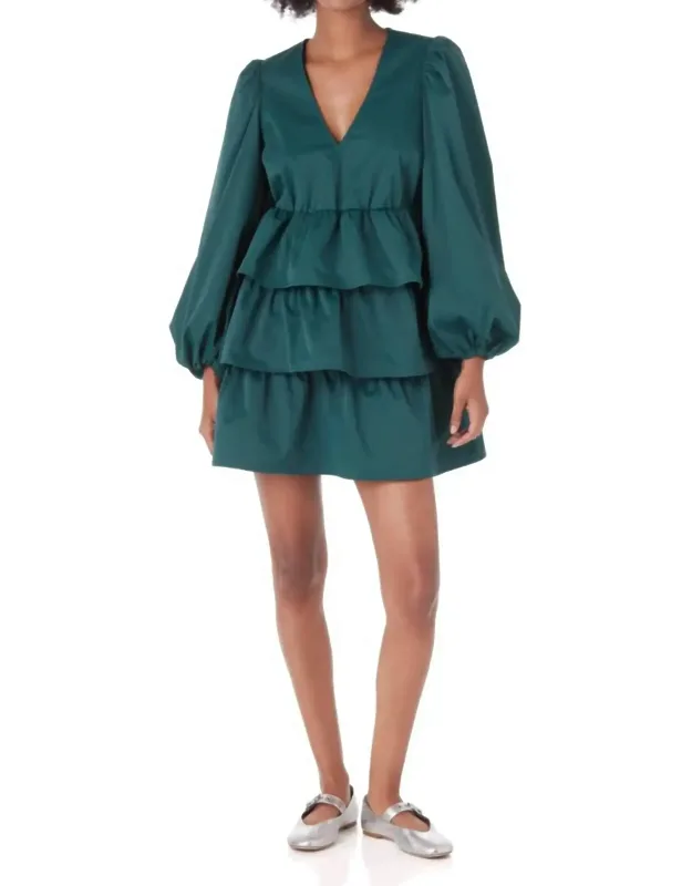 Lauren Dress Long Sleeve Tiered Mini