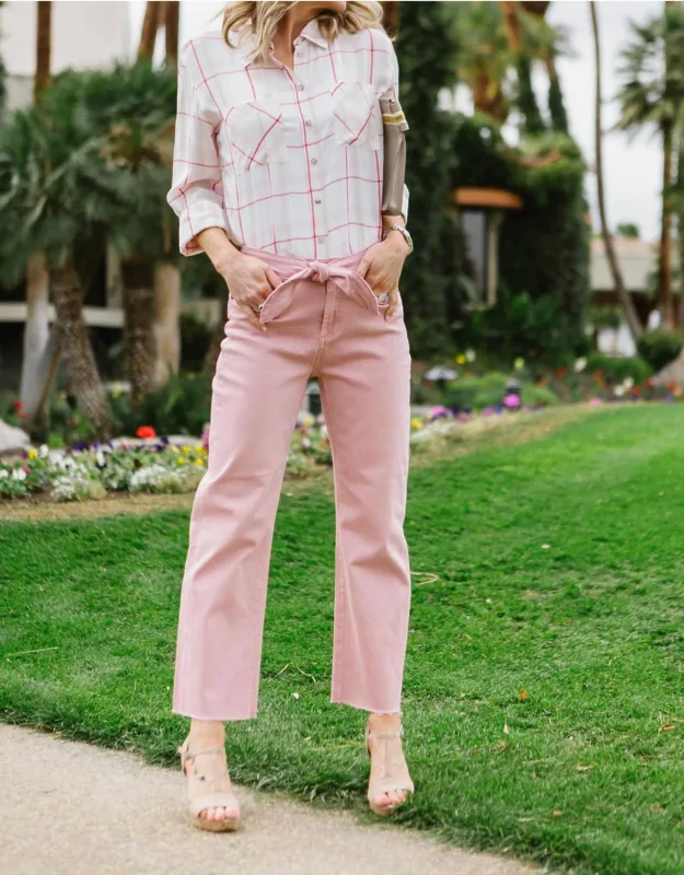 Tie Front Jeans