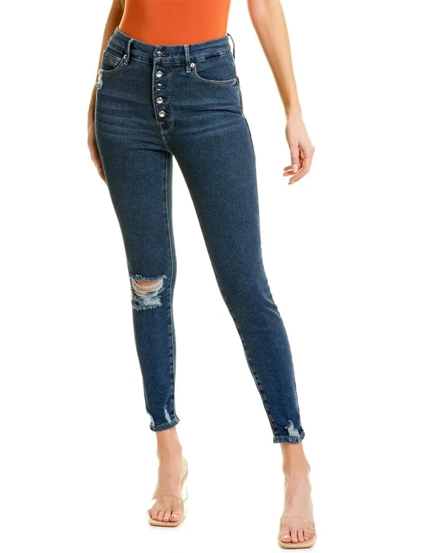 Good Waist Skinny Jean With Distressed Detailing And Classic Five-pocket Styling