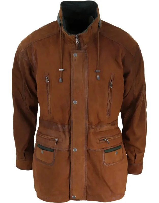 Suede Safari Hunting Duffle Coat