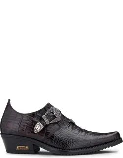 Leather Western Wincklepickers Cuban Heel Shoes