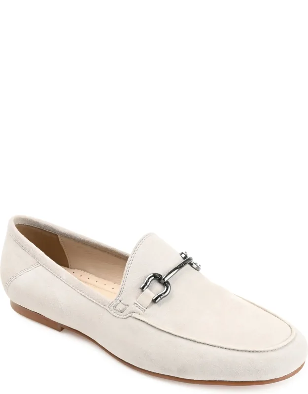 Genuine Leather Loafer Round Toe Slip On Flats