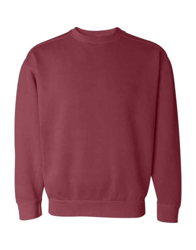 Garment-dyed Sweatshirt - Soft Ring Spun Fleece, Relaxed Fit