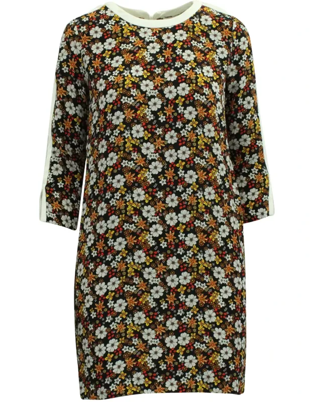 Floral Cutout Sleeve Mini Dress