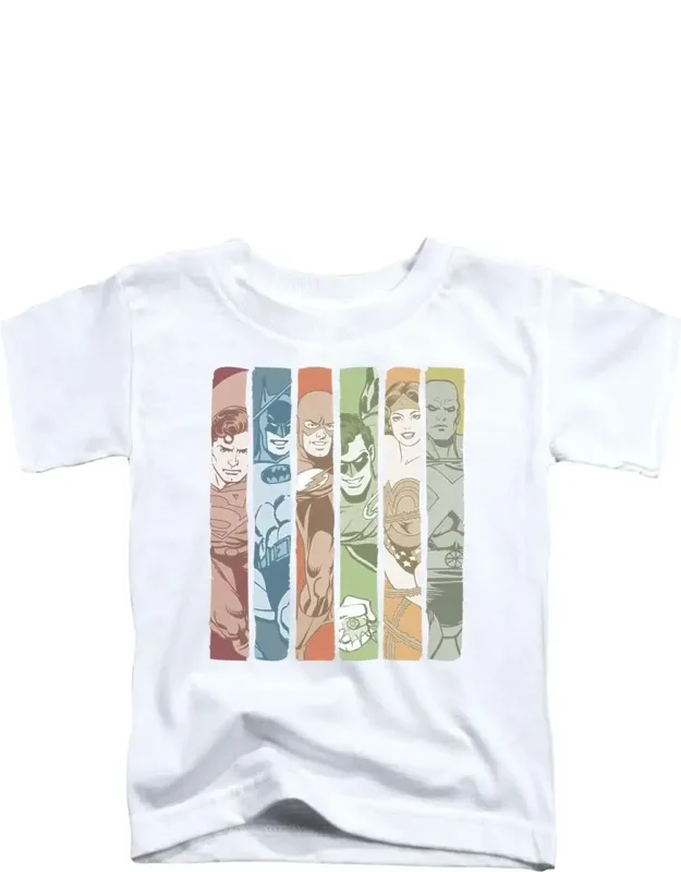 Dc Comics Justice League Columns Short Sleeve Tee - Stylish For Everyday Wear