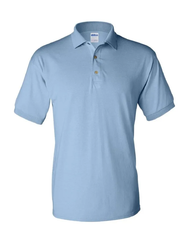 Gildan Adult Dryblend Jersey Short Sleeve Polo Shirt With Contoured Welt Collar And Heat Transfer Label
