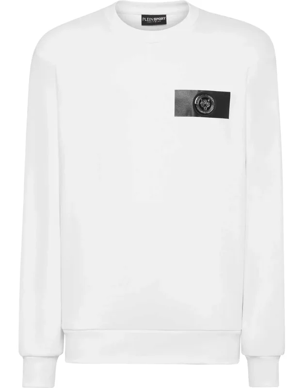 Sweatshirt With Fleece And Slit Pockets