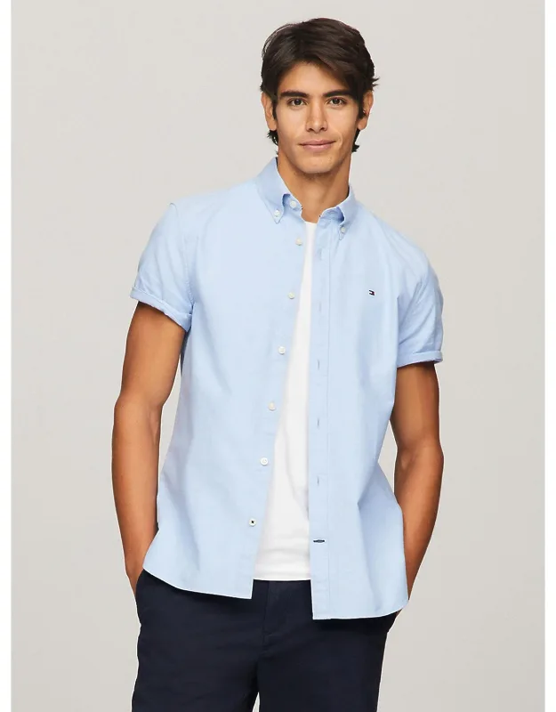 Tommy Hilfiger Regular Fit Stretch Oxford Shirt, 98% Organic Cotton, 2% Elastane