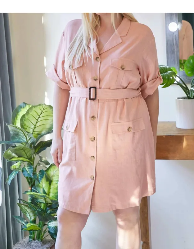 Belted Shirt Dress