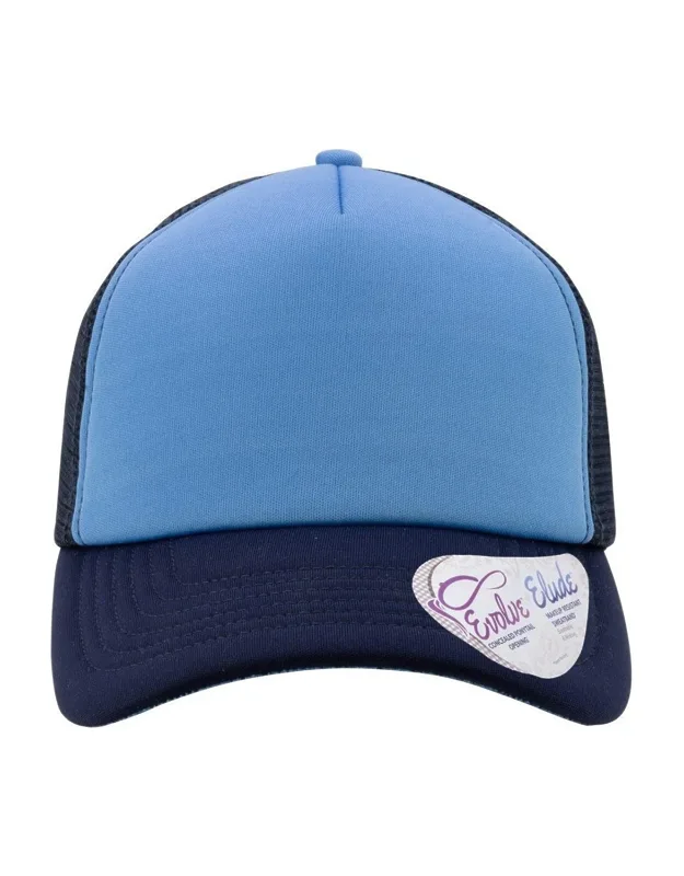 Infinity Foam Trucker Cap With Concealed Ponytail Opening And Breathable Sweatband