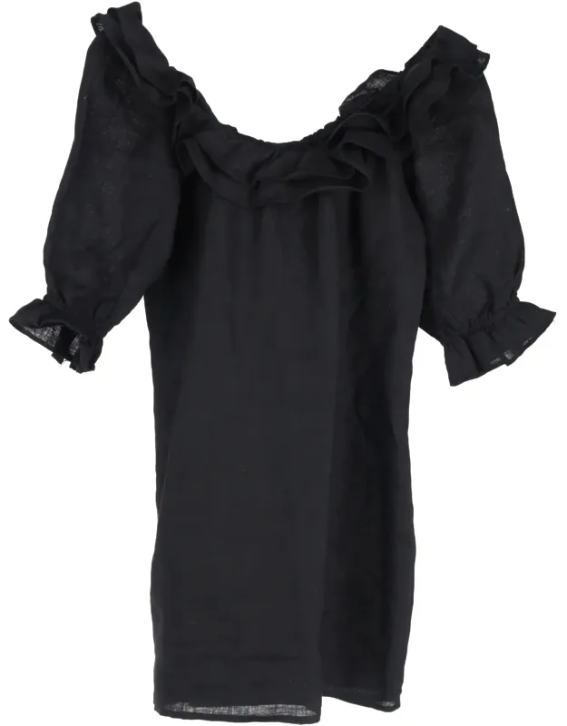 Belted Mini Off-shoulder Dress