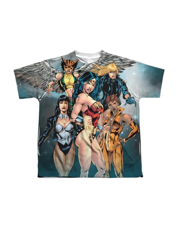 Justice League Of America Gals Night Out Short Sleeve Tee 100% Polyester