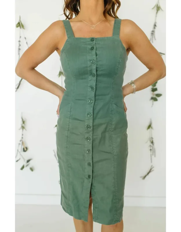 Seamed Tencel Dress