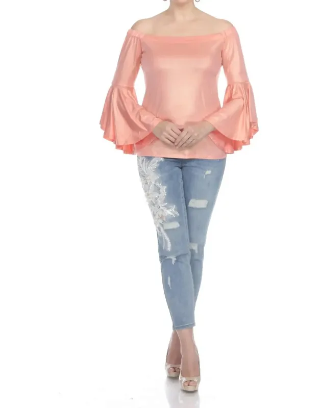 Shimmer Off The Shoulder Top