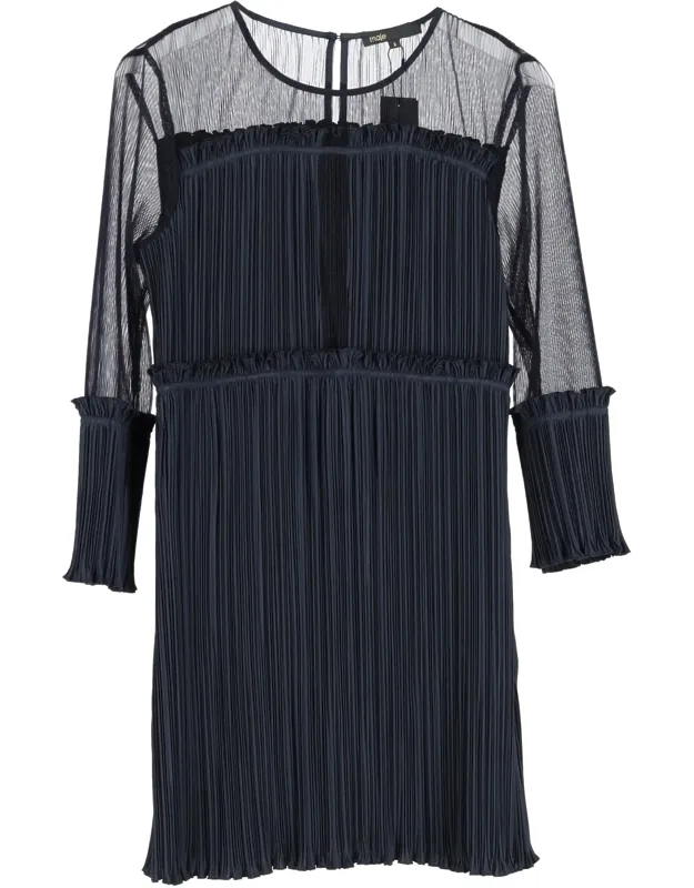 Ritzy Pleated Mini Dress
