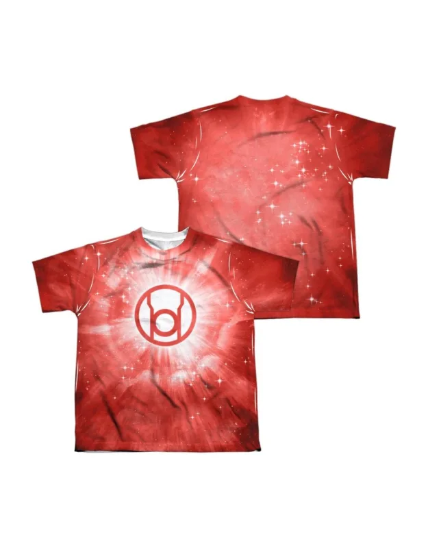Green Lantern Red Energy Short Sleeve Poly Crew Tee - Stylish For Everyday Wear