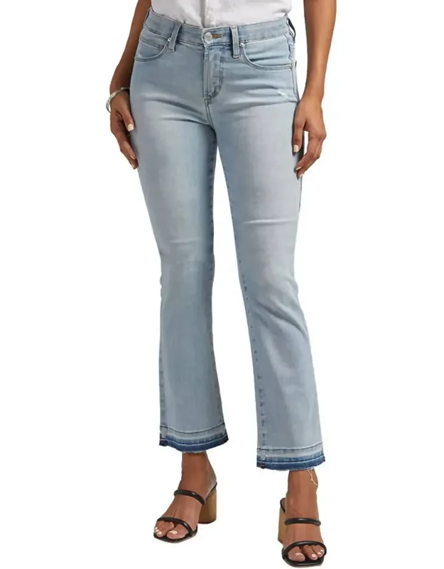 Eloise Mid Rise Bootcut Crop Jeans
