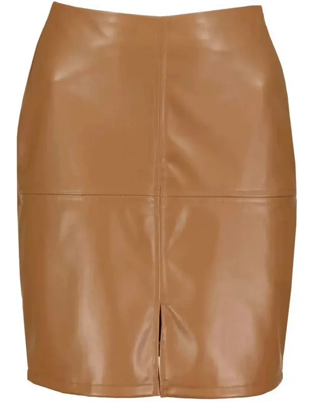 Vegan Leather Skirt