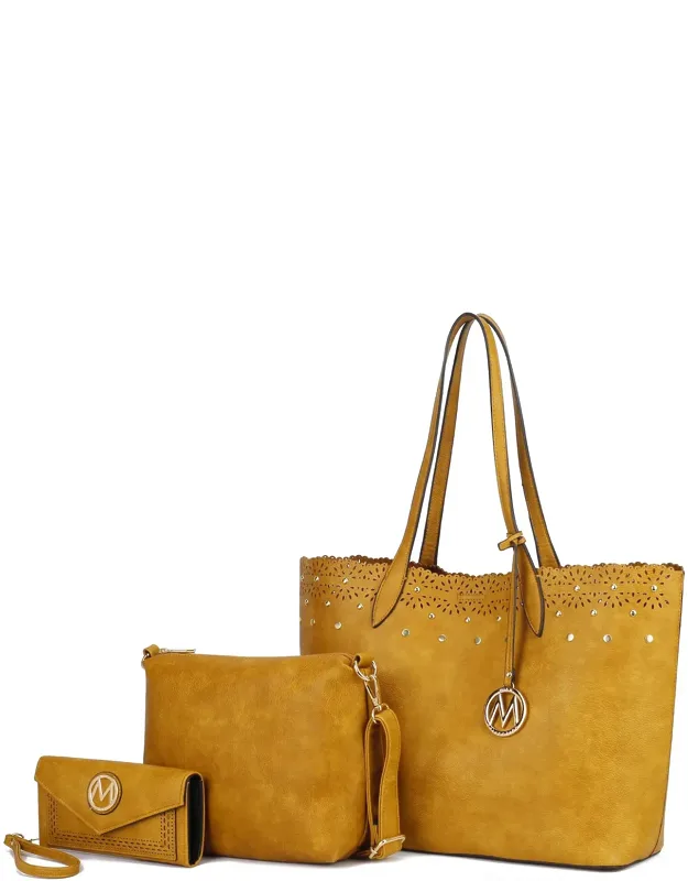 Mariahna 3-piece Set - Shopper Tote Bag, Crossbody Purse, And Matching Wallet