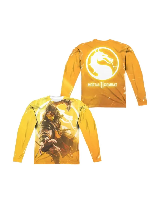 Mortal Kombat 11 Scorpion Long Sleeve Tee