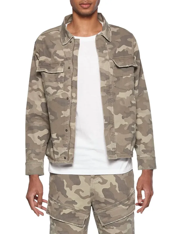 Woven Camo Jacket