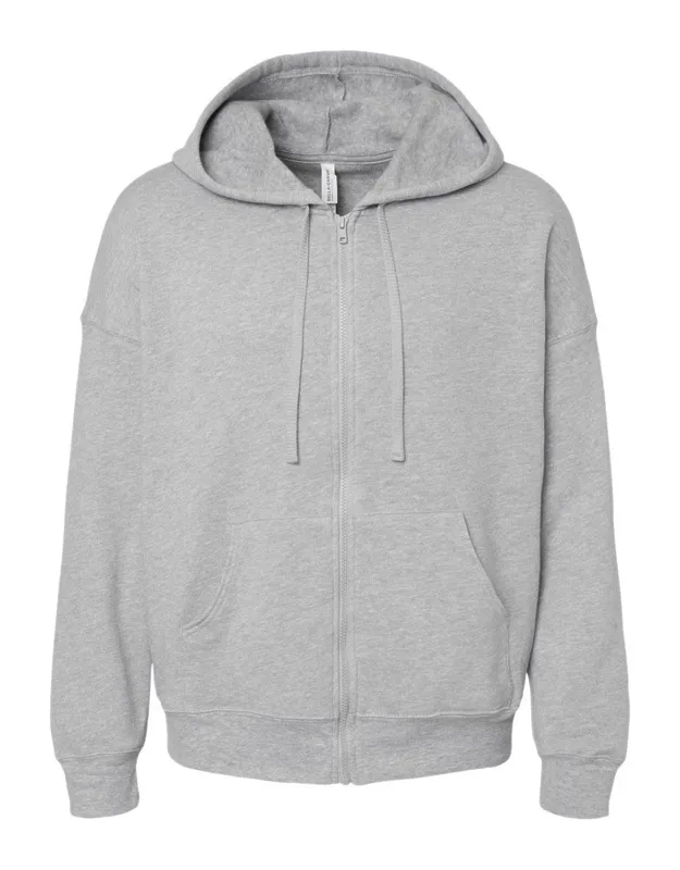Full-zip Hoodie - Pre-shrunk, Ribbed Cuffs And Waistband