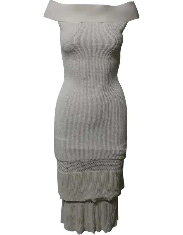 Off-the-shoulder Sheath Dress