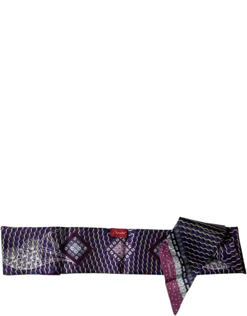 Louxor Twill Silk Band Scarf