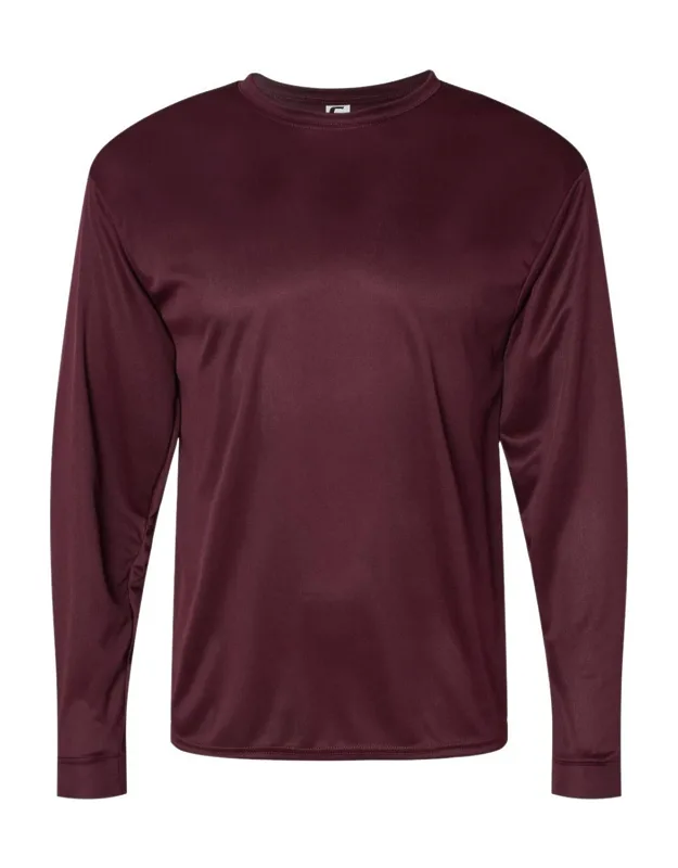 C2 Sport Performance Long Sleeve T-shirt, Moisture Management Fabric, Antimicrobial