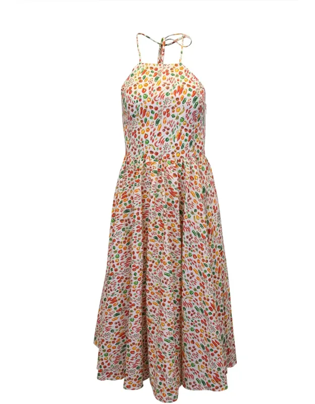 Printed Midi Dress