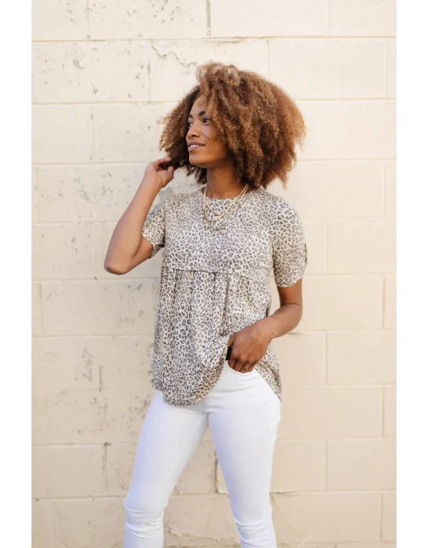 Subtle & Sweet Spotted Babydoll Top