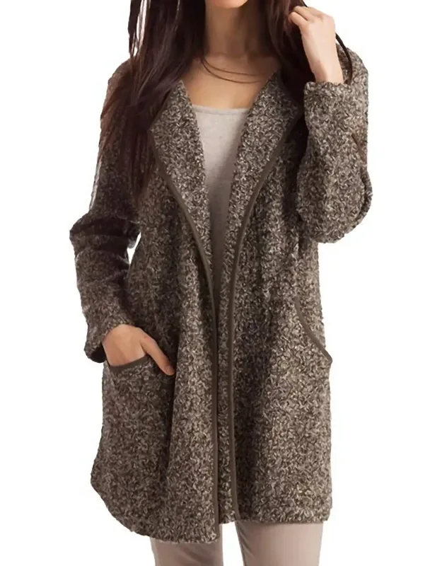 Lara Long Tweed Cardigan