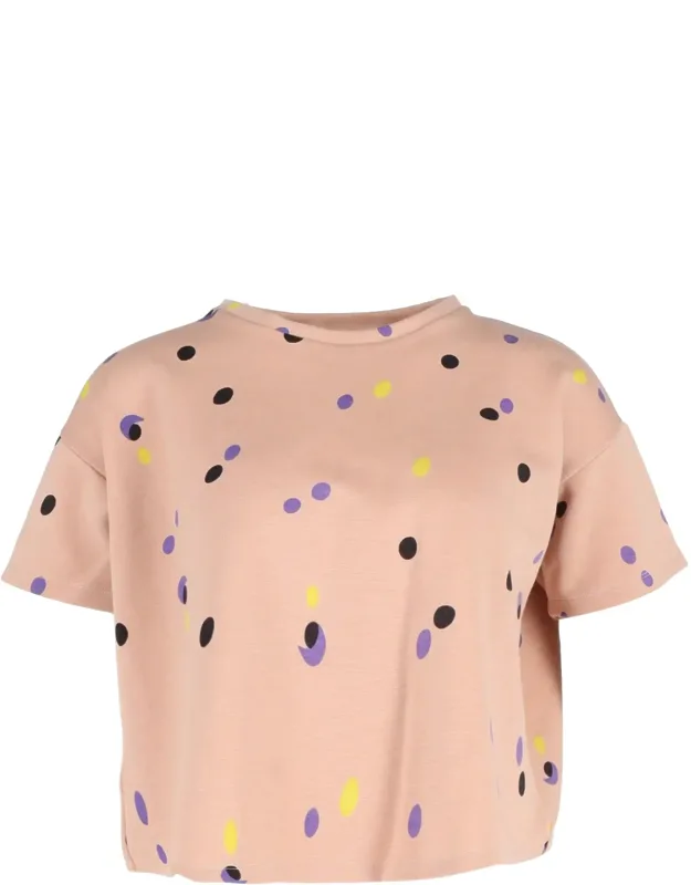 Polka-dot Crop T-shirt