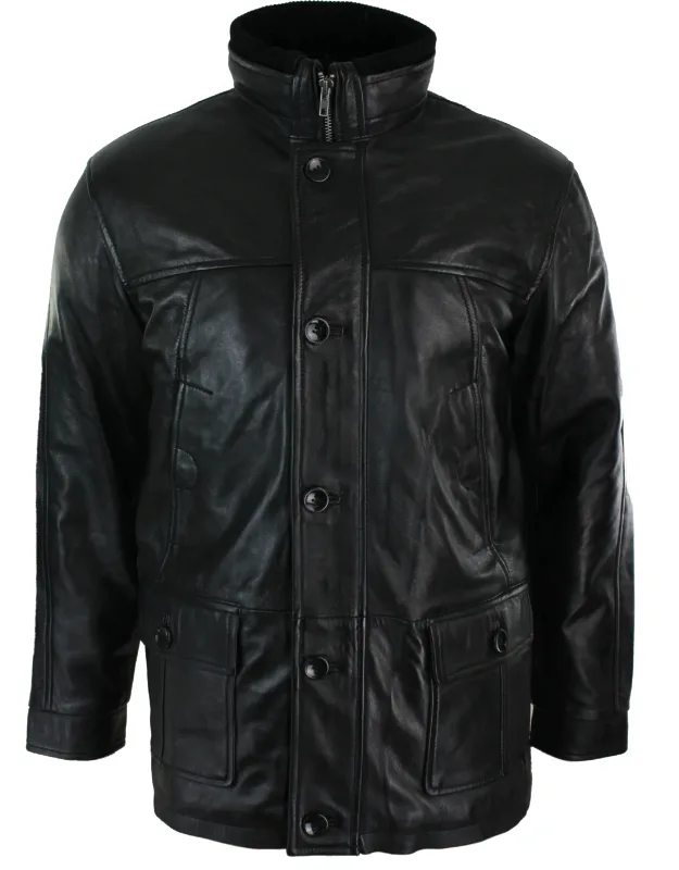 Leather Military Hunting Jacket
