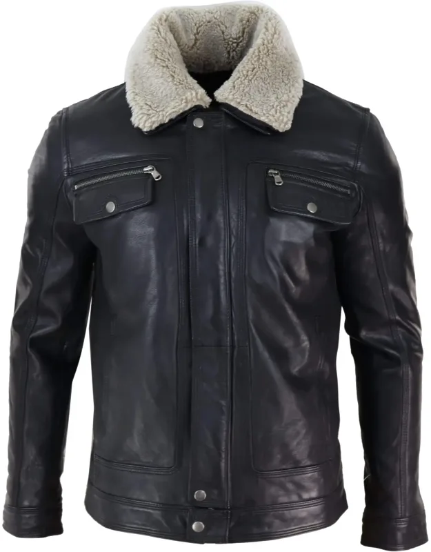 Sheepskin Collar Jacket