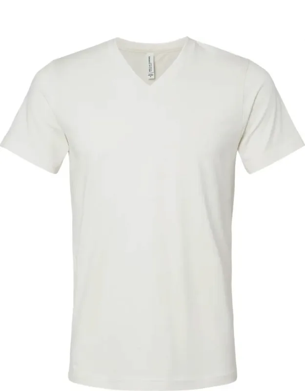 Jersey V-neck Tee, 100% Airlume Combed And Ringspun Cotton, Retail Fit