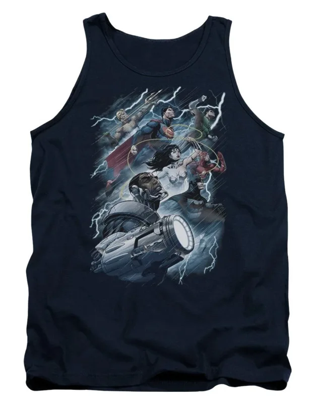 Justice League Of America Ride The Lightening Tank Top