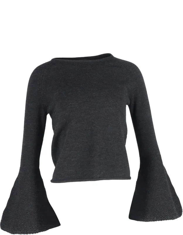 Flared Sleeve Sweater